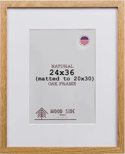 Miniatura 21 de Marcos de fotos de madera de roble 11x14 - Juego de 2 - Marco de fotos de madera maciza natural con vidrio real para colgar en la pared
