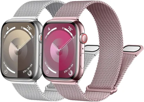 Miniatura 17 de Correa milanesa para Apple Watch Band de 1.575 pulgadas, 1.732 pulgadas, 1.614 pulgadas, 1.772 pulgadas, 1.654 pulgadas, 1.614 pulgadas, 1.614