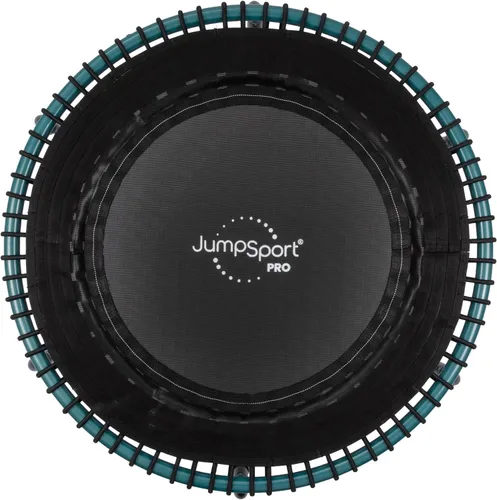 Miniatura 16 de JumpSport 350 PRO 39 Inch Fitness Trampoline Indoor Rebounder Cardio Workout Equipment 300 lb Capacity Negro mate