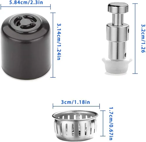 Miniatura 2 de Mango de liberación de vapor, piezas de repuesto de válvula de flotador con escudo antibloqueo para Instant Pot Ultra 3, 6, 8 QT (ULTRA)