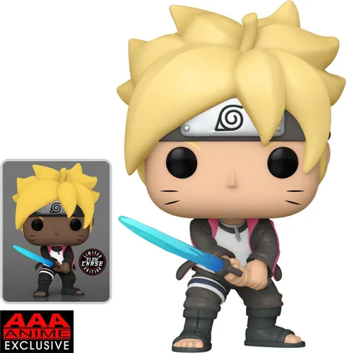 Miniatura 2 de Funko Pop! Animación: Boruto - Naruto Next Generations Boruto con Chakra Blade AAA Anime Exclusivo Incluido con un Protector de Ático de Byron