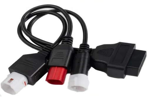 Miniatura 3 de Adaptador de diagnóstico de 3 pines 4 pines 6 pines OBD2 3 en 1 Motorrad OBD Cable compatible para Yamaha Honda motocicleta Euro5 Guzzi Kawasaki