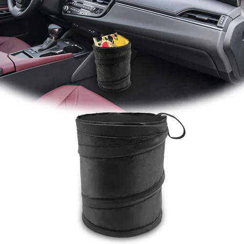 KEVWR Bolsa de basura plegable impermeable para automóvil, cubo de basura portátil, bote de basura para automóvil, mini bote de basura portátil,