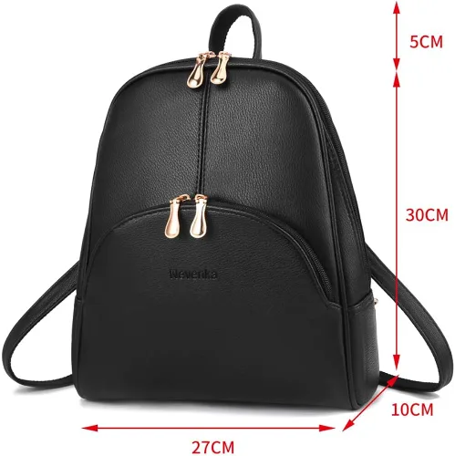 Miniatura 4 de Nevenka mochila informal estilo cartera de imitación cuero con cierre para mujer