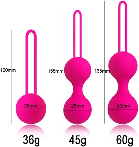 Miniatura 3 de Kegel - Juego de 3 piezas de entrenamiento muscular para suelo pélvico femenino, dispositivo de fortalecimiento del suelo pélvico, adecuado
