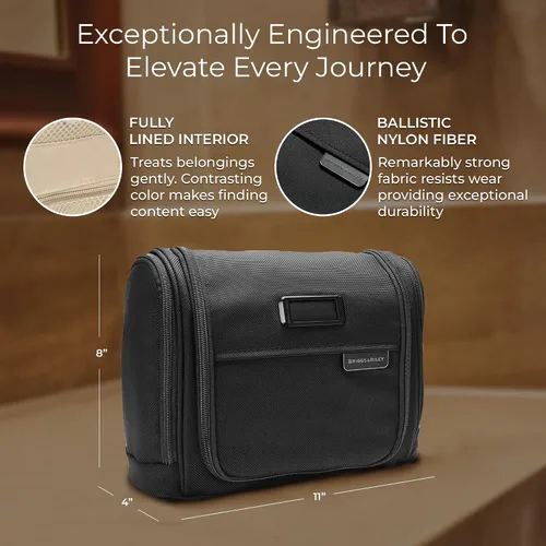 Miniatura 2 de Briggs & Riley Kit de aseo – Bolsas de viaje para mujeres y hombres, organizador para vacaciones, kit Dopp para accesorios de baño, maquillaje