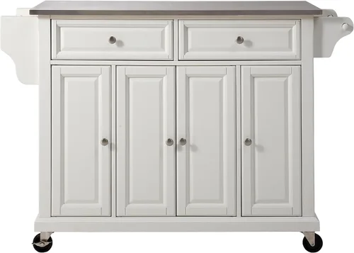 Miniatura 28 de Crosley Furniture isla de cocina con ruedas, Madera, Negro