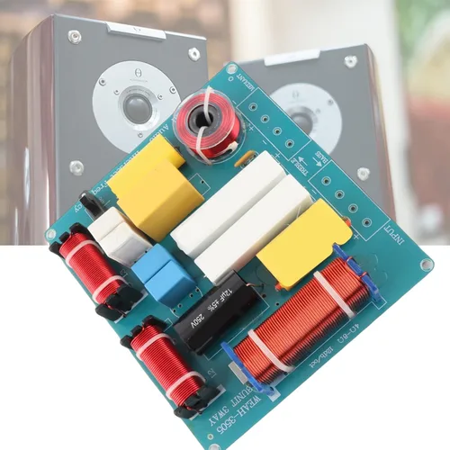 Miniatura 5 de Zerone Divisor de frecuencia de audio de altavoz de 300 W Filtros cruzados de 3 vías con graves agudos ajustables