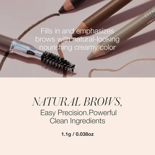 Miniatura 5 de rms beauty Back2Brow Lápiz impermeable resistente a las manchas, color de cejas con punta fina para trazos naturales similares al cabello