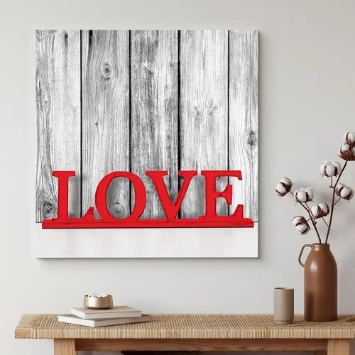 Miniatura 2 de Lienzo de paisaje hermoso para decorar la pared, arte moderno, para el hogar Amor al rojo vivo