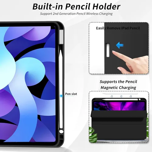 Miniatura 7 de kenke - Funda para iPad Air de 11 pulgadas M3/M2 (2025/2024), iPad Air de 5ª/4ª generación (2022/2020) de 10.9 pulgadas, funda delgada con soporte