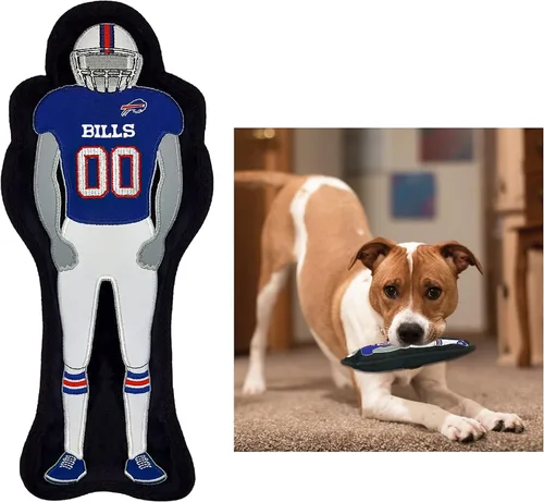 Juguete para perros The 1st Ever Tough but Smooth NFL Buffalo Bills Football Athletes Player Tough Pet Toy. Un juguete para perros de alta calidad