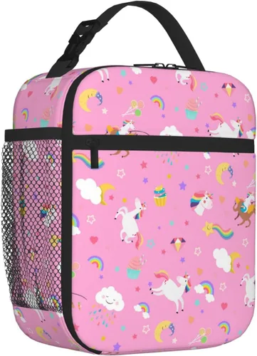 Miniatura 14 de Bolsa de almuerzo divertida para niños con pelotas deportivas, bolsa reutilizable para baloncesto, fútbol, fútbol americano y béisbol, lonchera