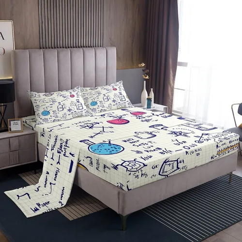 Miniatura 31 de Erosebridal Juego de sábanas de zorro con diseño de flores de arcoíris para niños y niñas, diseño de Foxtoon Animal Boho Floral Sábana bajera