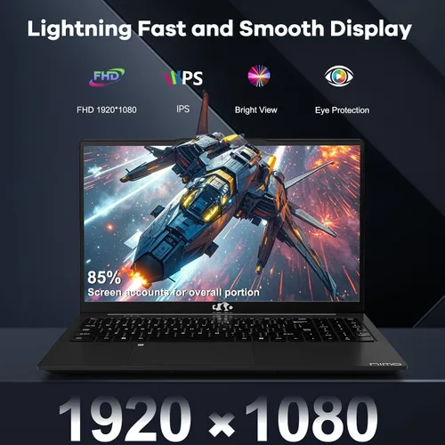 Miniatura 4 de NIMO Portátil FHD IPS de 15.6 pulgadas, i5-12450H de 8 núcleos (Beats i7-11800H), 16 GB RAM 1 TB SSD, teclado retroiluminado, huella digital