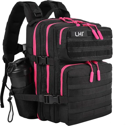 Miniatura 18 de LHI Mochila Militar Táctica para Hombres y Mujeres 25L/35L Mochila de Asalto del Ejército Bolsa Mochila Pequeña con Portabotellas