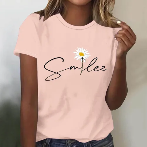 Miniatura 117 de Camiseta con estampado de animales para mujer, camiseta de libélula divertida, linda camiseta de manga corta, blusa de primavera 2023, camisas