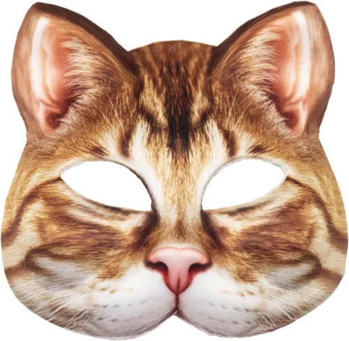 Miniatura 6 de 1 máscara de gato realista de Halloween, máscara de gato para Halloween, Navidad, Pascua, accesorio de fiesta de disfraces Máscara de gato estilo B