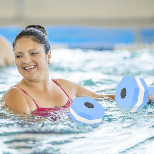Miniatura 3 de Mancuernas de agua para aeróbic acuático y fitness, equipo de yoga, 1 unidad, cinturón de flotabilidad para esnórquel