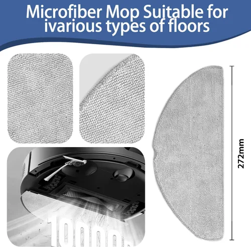Miniatura 5 de Kit de accesorios de repuesto compatible con Roborock Q7 M5/Q7 M5+/Q7 L5/Q7 L5+ robot aspirador, 2 cepillos principales, 4 filtros HEPA, 6