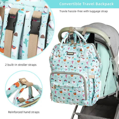 Miniatura 3 de GAIVP Mochila para pañales, bolsas de pañales para bebés, niñas y niños, bolsas de bebé para mamás papás, bolsa cambiadora de pañales con bolsillos