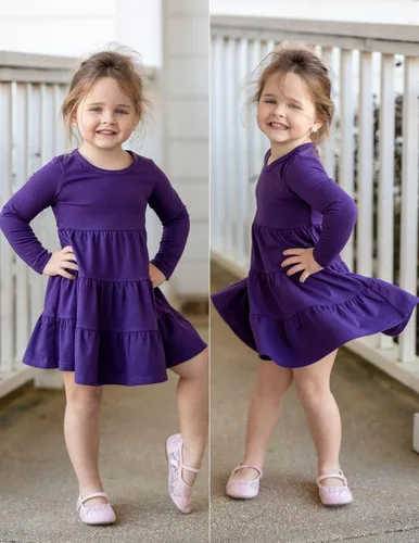 Miniatura 5 de Arshiner Vestido de manga larga para niña con volantes, tipo túnica