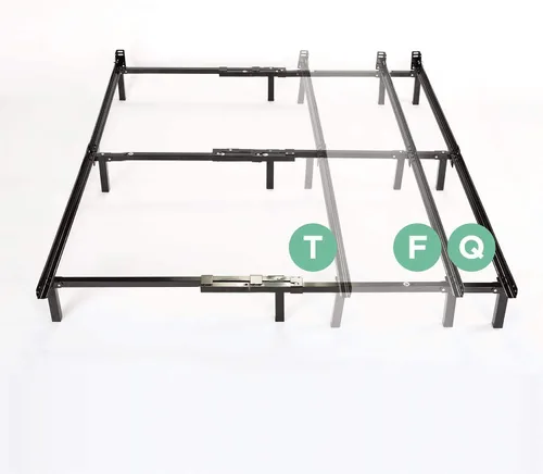 Miniatura 21 de Zinus Elias - Marco de cama de plataforma metálica de 14 pulgadas, soporte de acero, no necesita somier, fácil montaje, tamaño Queen Negro