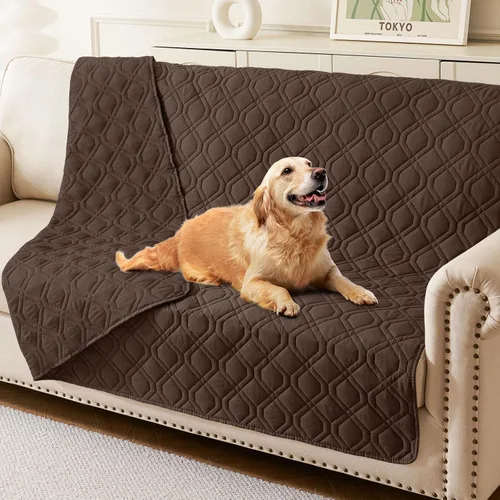 Miniatura 28 de hyha Manta impermeable para perros, manta reversible para cama de mascotas, funda suave para sofá/sillón lavable para perros, fundas impermeables
