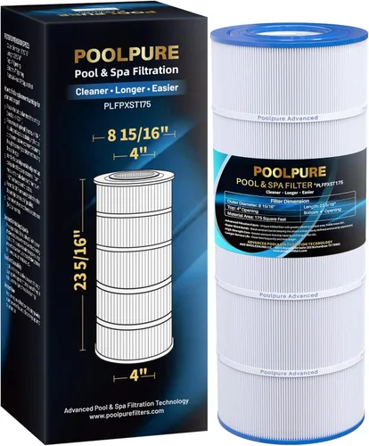 POOLPURE PXST175 - Filtro de repuesto para Hayward X-Stream CCX1750-RE, Filbur FC-1287, cartucho de filtro Unicel C-8317 1PACK