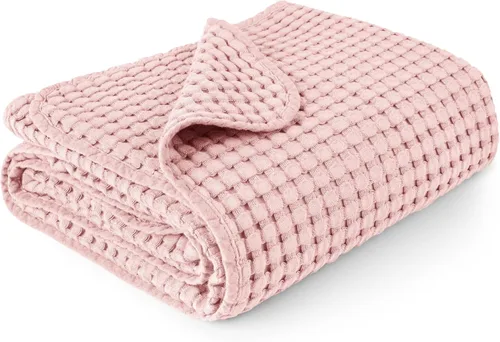 Miniatura 17 de Konssy Manta de Bebé de Gofre - Suave y Acogedora Manta de Arrullo para Guardería, Manta Ligera para Niños Pequeños para Niños y Niñas, Ideal