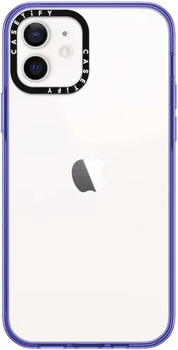 Miniatura 11 de CASETiFY Funda compacta para iPhone 12 [2 veces probada contra caídas de grado militar / protección contra caídas de 4 pies] - Negro transparente