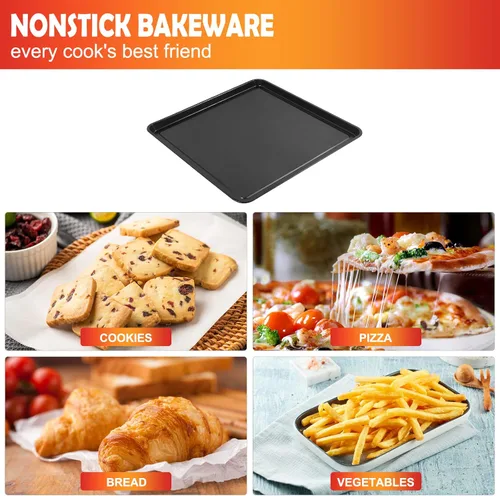 Miniatura 7 de Bandeja antiadherente para hornear de 13 x 13 pulgadas, bandeja de repuesto para horno Ninja SP100, SP101, SP1001C, SP201 Foodi Air Fry Oven