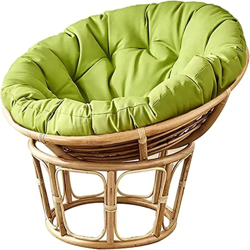 HUHJYUGE Cojín redondo para asiento de columpio de 16 x 16 pulgadas, cojín colgante para silla de huevo, resistente al agua, para exteriores, tela