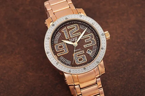 Miniatura 5 de Burgi BUR091 - Reloj de pulsera de acero inoxidable con esfera de diamantes para mujer