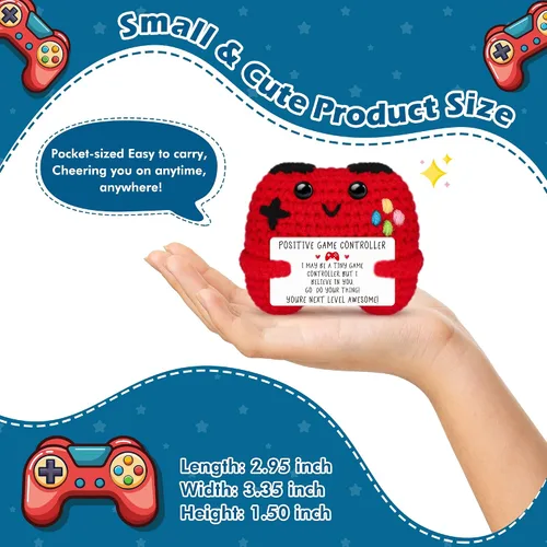 Miniatura 2 de Regalos de Controlador de Crochet Positivo para Chicas Adolescentes Chicos Adolescentes Navidad, Regalos de Jugador para Hombres Chicos