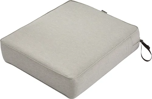 Miniatura 30 de Classic Accessories Ravenna - Cojín de asiento de patio resistente al agua de 21 x 19 x 5 pulgadas, color gris pardo oscuro, cojín de sofá biplaza