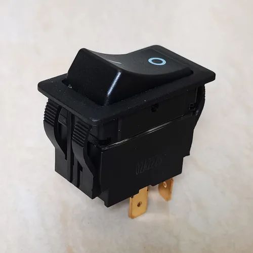 Miniatura 4 de 1 pieza KEDU HY60E Interruptor de botón pulsador ON-Off Interruptor basculante 20A 125V 16(8) A 250V E195428 Negro