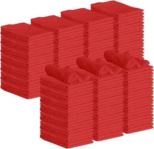 Miniatura 29 de GREEN LIFESTYLE Paquete de 150 toallas azules de 12 x 14 pulgadas, 100% algodón, superabsorbentes y duraderas para el automóvil, trapos reutilizables