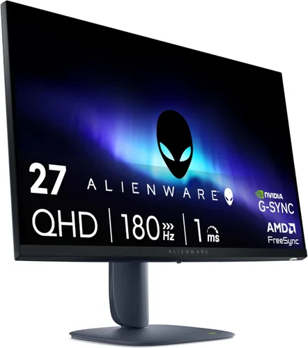 Alienware 27 Monitor para juegos - AW2725DM - Pantalla QHD de 27 pulgadas 180Hz 1ms, IPS, NVIDIA G-SYNC, AMD Freesync, VESA AdaptiveSync.