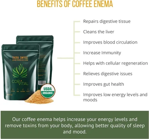 Miniatura 3 de Cor-Vital Enema de café de 5 libras, el mejor café orgánico para enema, café de enema orgánico, terapia aprobada por Gerson, limpieza desintoxicante