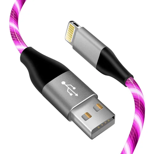 Miniatura 9 de Cable cargador de iPhone con luz LED, cables Lightning LED paquete de 1 Certificado MFi de Apple Cable de carga rápida USB para Apple iPhone 13