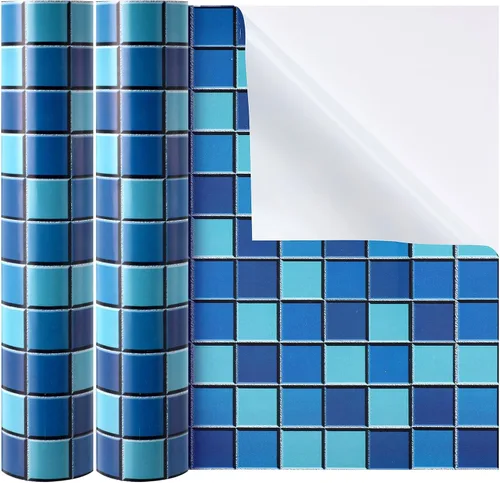 Miniatura 13 de Nuanchu Parche de vinilo autoadhesivo para alberca, hoja de reparación de PVC impermeable para piscinas sobre el suelo, casa de rebote, barco
