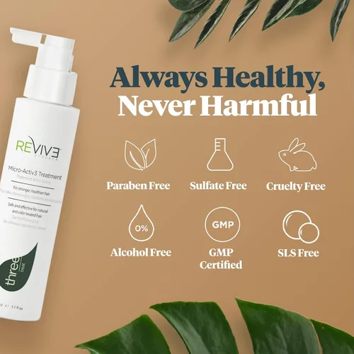 Miniatura 6 de REVIV3 ProCare TREAT Micro-Activ3 - Tratamiento para el cuero cabelludo - Suero sin enjuague para el crecimiento del cabello con péptidos, extractos