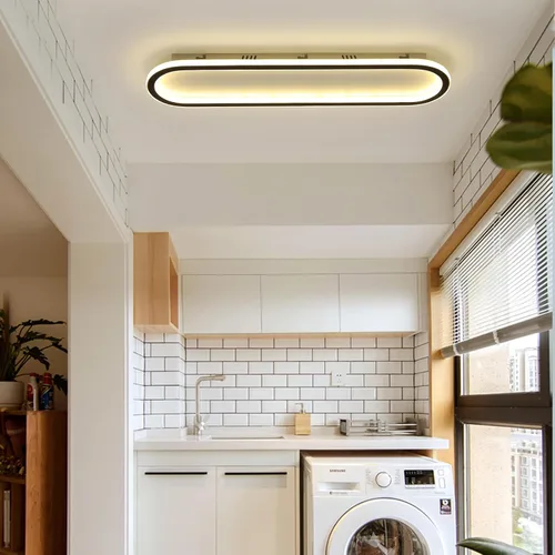 Miniatura 19 de Lámpara de techo de montaje empotrado de 15.7 pulgadas, lámpara de techo LED redonda de 40-60 W, lámpara de techo moderna y delgada, luces de techo