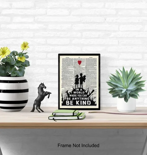 Miniatura 4 de Arte de Pared Graffiti Banksy - Arte de Diccionario Reutilizado, Decoración Moderna para el Hogar, Arte Urbano Callejero Póster de 8x10 Pulgadas