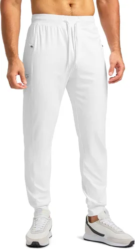 G Gradual Pantalones deportivos para hombre con bolsillos con cremallera, elásticos, cónicos, pantalones deportivos para hombre, entrenamiento,