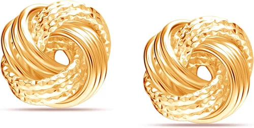 Miniatura 4 de LeCalla Aretes de plata de ley 925 con nudo de amor, diseño italiano, ligeros, retorcidos, con nudo de amor, para mujer