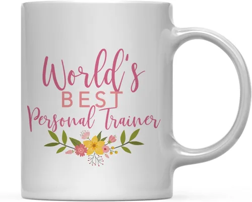 Miniatura 69 de Andaz Press Taza de café de 11 oz, regalo de broma de la mejor abbuela del mundo, diseño floral, paquete de 1