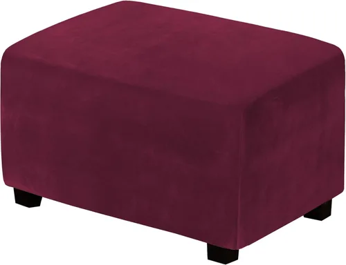 Miniatura 14 de H.Versailtex. - Funda de terciopelo elástico ajustable, rectangular, para taburete o caja de almacenamiento,1 pieza, elástica, ajustable
