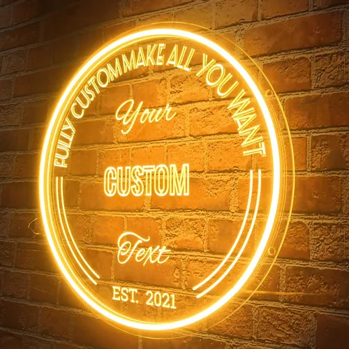 Miniatura 9 de Letrero de neón personalizado, letrero LED personalizado con nombre, decoración de pared de acrílico, para el hogar, dormitorio, boda, cumpleaños